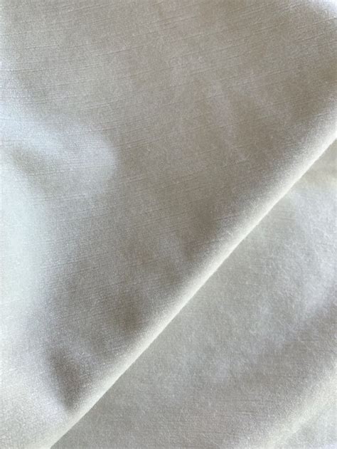White Velvet Upholstery Fabric By The Yard Ivory Velvet Home Fabric