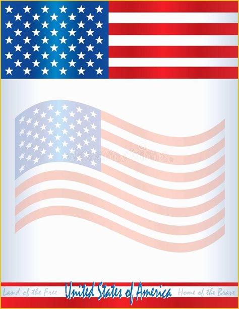 Free American Flag Flyer Template Of Usa American Flag Template Poster