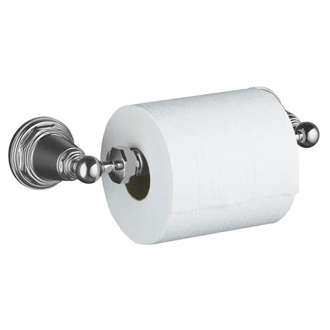 Where do you hang a. KOHLER Purist Wall-Mount Single Post Toilet Paper Holder ...