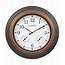 Indoor/Outdoor Atomic Analog Wall Clock With Temperature And Humidity 