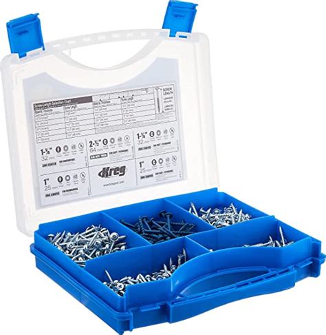 Kreg Sk03 Pocket Hole Screw Kit In 5 Sizes Amazonca Tools And Home