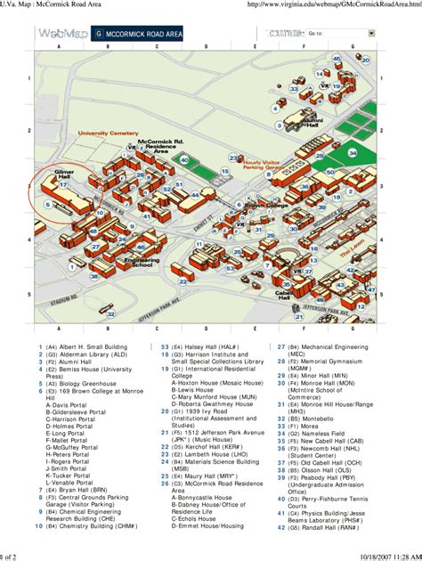 Uva Campus Map