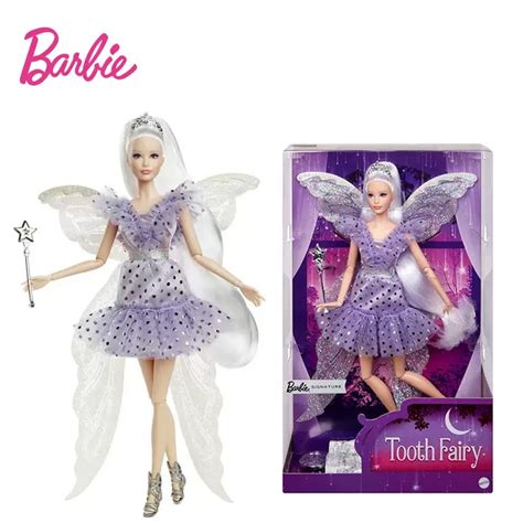 2022 Barbie Signature Tooth Fairy With Wand And Fairy Wings Doll