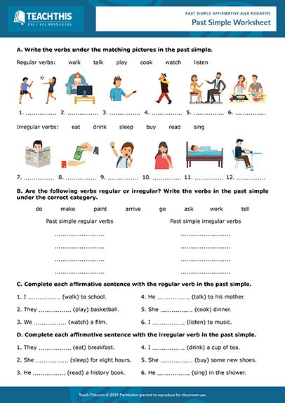 A Worksheet With Words And Pictures On It