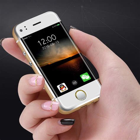 Smallest Mini 8gb Android Smart Mobile Card Phone Dual Sim Camera New Soyes 6s Mini Handy