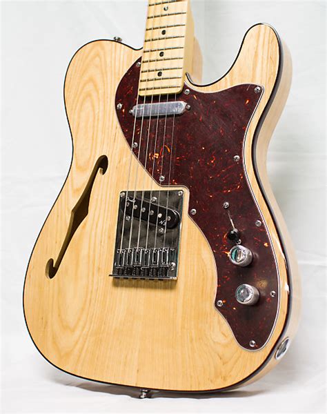 Fender American Deluxe Telecaster Thinline Natural Ash Reverb