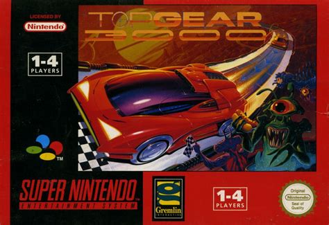 Top Gear 3000 1994 Snes Box Cover Art Mobygames