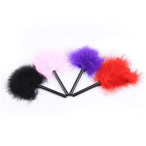 new 4color mini bird feather clit tickler spanking sex toy feather flirting tickler sexy whip