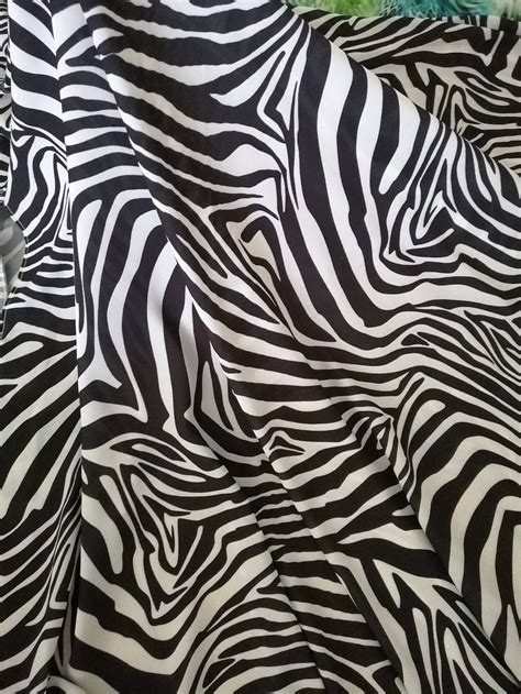 Crepe Chiffon Fabric With Animal Print Poly Chiffon Prints Etsy
