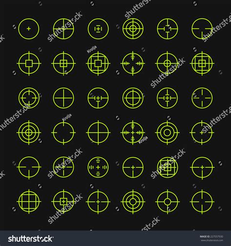 Check spelling or type a new query. Set Different Flat Vector Cross Hair Stock Vector (Royalty ...