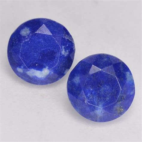 08ct 2 Pcs Navy Blue Lapis Lazuli Gems From Afghanistan