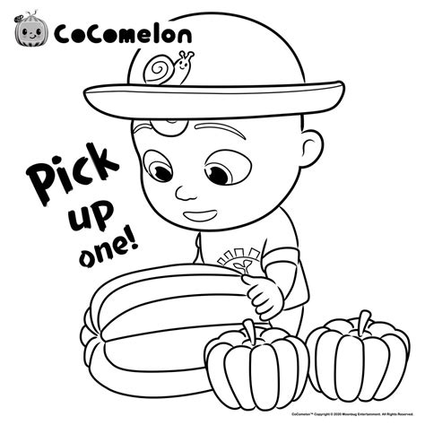 Cocomelon Coloring Pages Harvest Stew