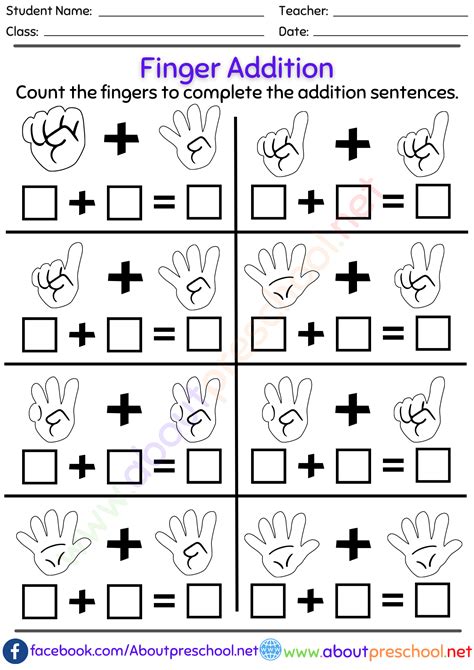 Kindergarten Addition Worksheets 2 About Preschool
