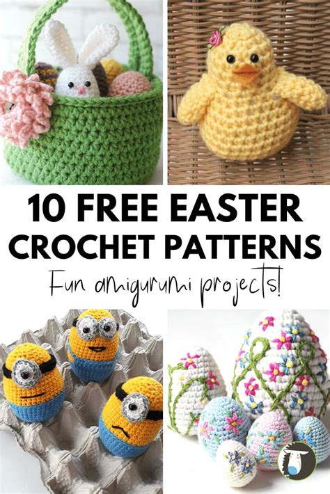 10 Easy And Adorable Free Easter Crochet Patterns In 2020 Easter