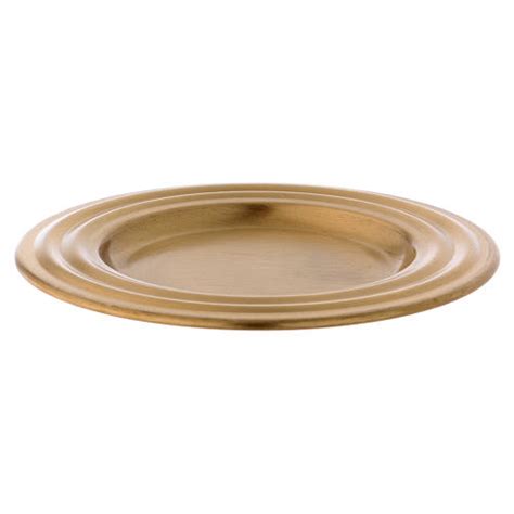 Maybe you would like to learn more about one of these? Candle holder plate in matt gold-plated brass 13 cm ...