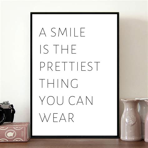 A Smile Is The Prettiest Thing Poster By Coco Dee