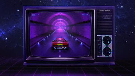 2048x1152 Racing Car Tv Synthwave 2048x1152 Resolution Hd 4k Wallpapers