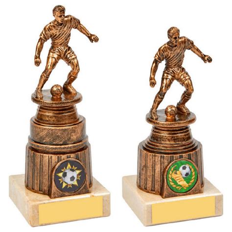 Antique Gold Male Football Trophy Challenge Trophies