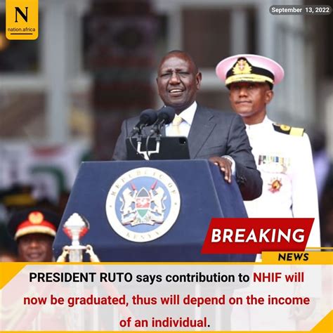 Kiragu Maina On Twitter Rt Nationafrica President Ruto Says Contribution To Nhif Will Now Be