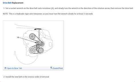 2011 Honda Pilot Exl 4wd Torque Specs For Belt Tensioner And Alternator