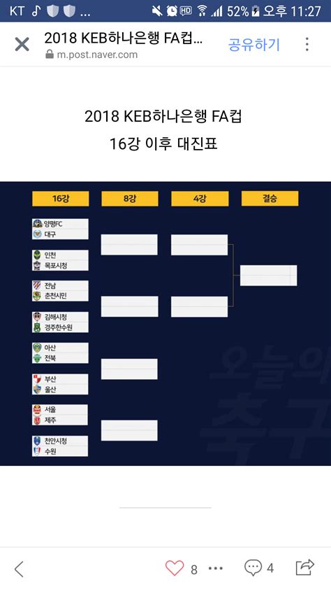 대이변이 속출했던 2019 #fa컵, 8강전에서도 이변이 속출했는데. 수블미 - 수원의 열두번째 - fa컵대진표