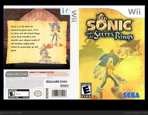 Sonic And The Secret Rings Wii Box Art Cover By Zelda152