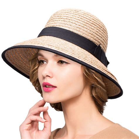 Summer Hat For Women Wide Brim Raffia Straw Hats Ladies Floppy Sun Hats