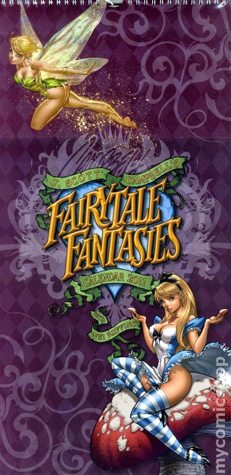 fairy tale fantasies 2011 calendar 2010 j scott campbell comic books