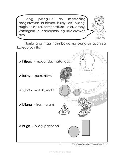 Mtb Mle 1 Module Quarter 4 Grade 1 Modules