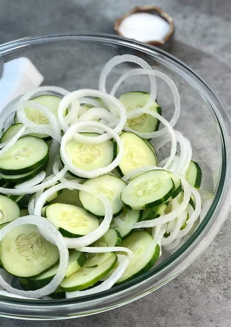 Cucumber And Onion Salad Is A Simple Classic Southern Recipe Of Just
