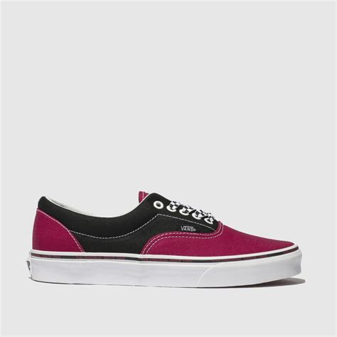 Vans Black And Pink Era Trainers Trainerspotter