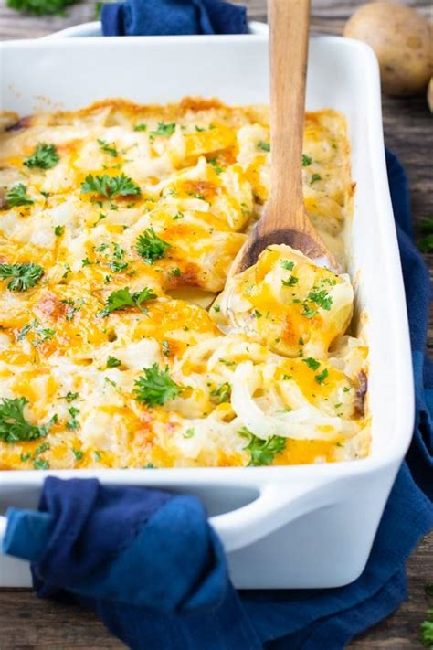 Microwave bacon until 1/2 cooked; Easy Homemade Scalloped Potatoes | Recipe | Scalloped ...