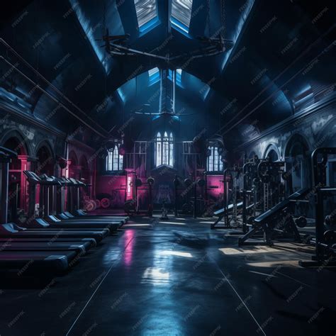 Premium Ai Image The Immersive Gothic Gym Experience Unleashing