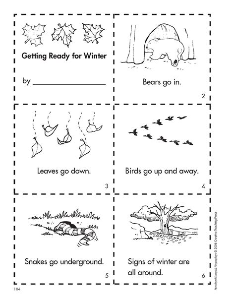 Animals In Winter Printable Worksheets Learning How To Read