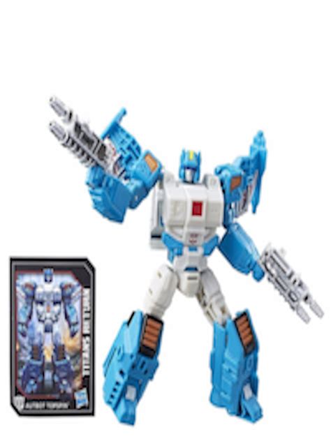 Buy Hasbro Blue And White Transformers Autobot Topspin And Action Figure
