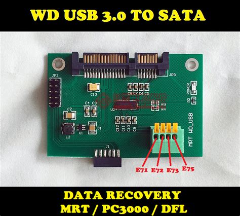 WD USB Hard Drive To SATA Converter Card PCB Printed Circuit Board For Data Recovery