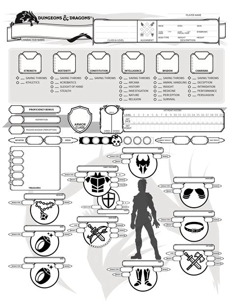 Printable Dnd 5e Character Sheet