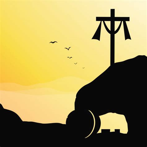 Silhouette Of The He Risen Illustrations Royalty Free Vector Graphics