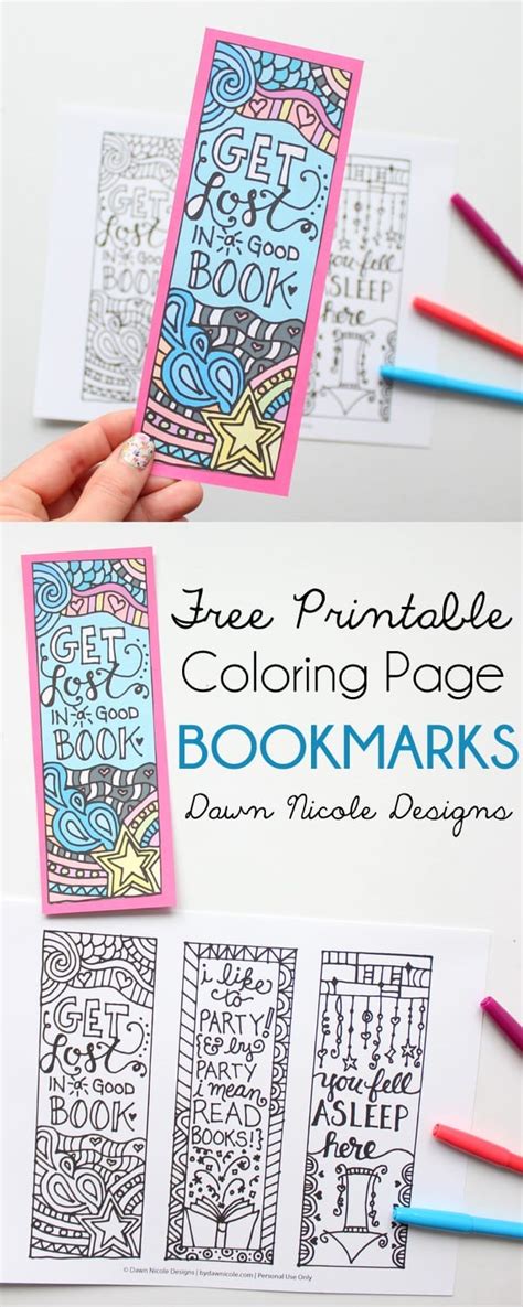 When autocomplete results are available use up and down arrows to review and enter to select. Free Printable Coloring Page Bookmarks | Dawn Nicole Designs®