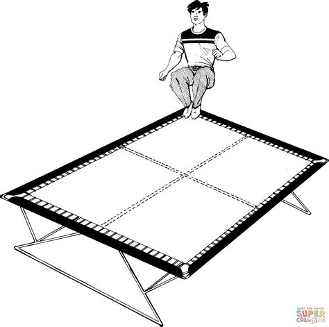 Kleurplaat Trampoline Springen Kleurplaat Een Eigen BERG Toys