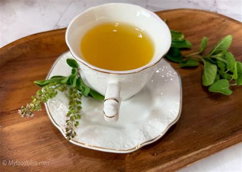 Purifying Morning Blissful Tulsi Holy Basil Tea My Food Bliss