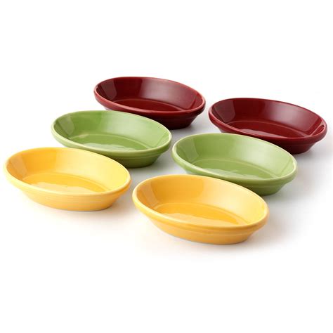 Oval Tapas Serving Dishes - Set of 6 - Jean Patrique Professional Cookware