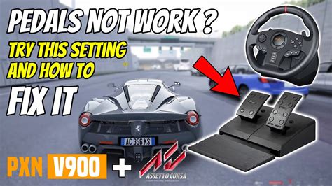 How To Setup Pxn V Steering Wheel Not Work On Assetto Corsa Youtube