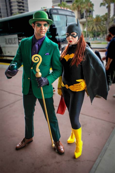 Riddler And Batgirl Batman Cosplay Dc Comics Cosplay Dc Cosplay