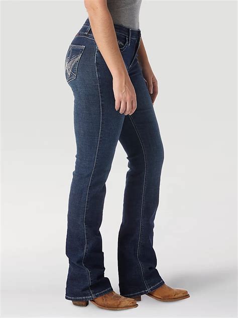 Womens Wrangler Ultimate Riding Jean Q Baby Mid Rise Bootcut Women
