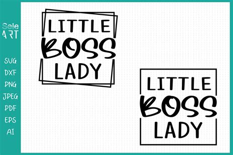 Little Boss Lady Svg Graphic By Seleart · Creative Fabrica