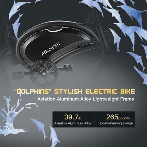 Ancheer 500w Electric Bike Electric Commuter Bike App Control Folding