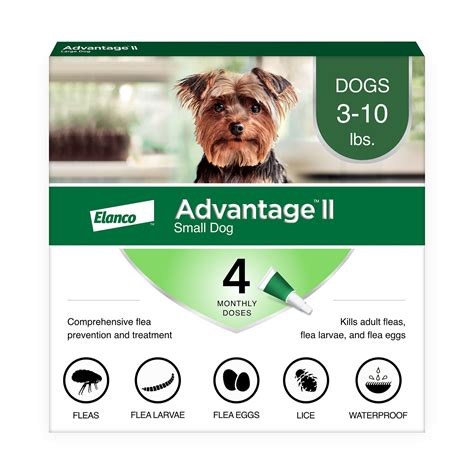Advantage Ii 3 10 Lbs Dog Flea And Lice Treatment Dog Spot Ons Petsmart