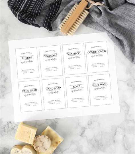 Free Printable Soap Labels Printable Templates By Nora