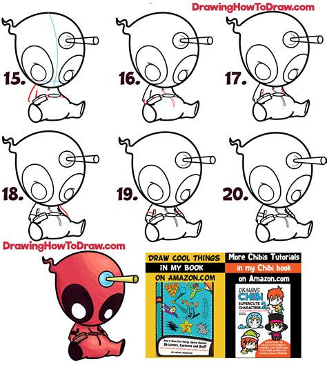 How To Draw Chibi Deadpool